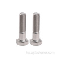 Rozsdamentes acél SUS316 A4-70 HEX BOLT HALL szálú DIN931